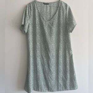 Allover Print Short Tunic Dress